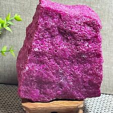 Ruby Red Corundum Rough Crystal Mineral Specimen, Afghanistan  964g A22 picture