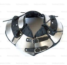 Steel Plate Medieval Gorget Armor Cosplay Neck Protection W Inside Padded picture