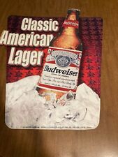 Budweiser Classic American Lager Bottle Metal Sign  19.5 x 25