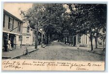 1907 Main Street Looking North Stonington Connecticut CT Posted Shops Postcard picture