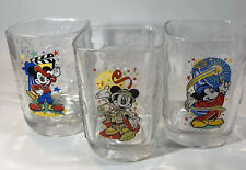 Vintage McDonalds Year 2000 Walt Disney World Celebration Glasses Set of 3 picture