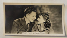 1937 Sinclair Film Stars Series 2 #62 Russell Hardie & Jean Parker (B) picture