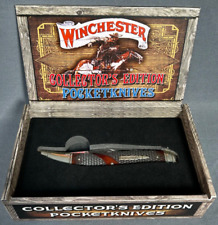 WINCHESTER Texas Toothpick Brown Checkered Bone KNIFE WN19102C Collectors Series picture