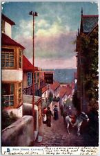 VINTAGE POSTCARD TUCK'S OILETTE 1904 HIGH STREET HARBOR VILLAGE CLOVELLY U.K. picture