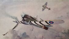 Postcard Hawker Typhoon Bomber Aircraft British Military WW2 RAF Salmon Series picture