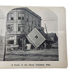 Great Flood of 1913, Columbus Ohio, A Freak of the Flood, Overturned Building picture