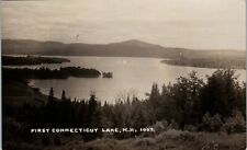 Vintage Postcard RPPC New Hampshire NH First Connecticut Lake Aerial View picture