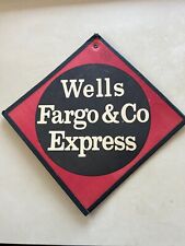 Vintage Wells Fargo & Co Express Freight Sign  White & Co W.F.&Co Pikes Peak picture
