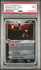 2005 Pokemon EX Unseen Forces Umbreon EX Holo Ultra Rare 112/115 PSA 9 MINT picture