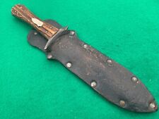 💯1850's WOODHEAD STAG DAGGER SUPER RARE AND NICE SHEFFIELD OLD KNIFE picture