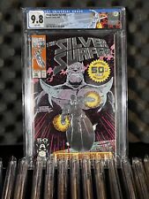 MARVEL COMICS SILVER SURFER #V3 #50 FIRST FOIL WHITE PAGES CGC 9.8 CUSTOM LABEL picture