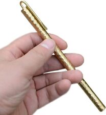 Handmade Solid Wave Surface Brass Ballpoint Pen EDC Pocket Writing Pen Office picture
