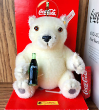 STEIFF-Coca-Cola 16” White Polar Bear 1999 Limited Edition  -New In Box picture