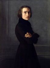 Oil painting Portrait-of-Franz-Liszt-Henri-Lehmann-oil-painting-1 Portrait-of-Fr picture