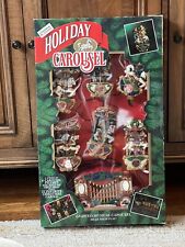 Vtg Mr Christmas Moving Holiday Carousel 1992 Music Lights 6 Horses picture