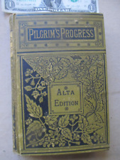 Rare Antique Alta Edition of PILGRIM'S PROGRESS by John Bunyon, c.1890, GIFT picture