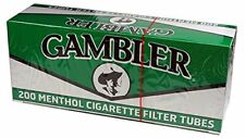 Gambler Green Menthol King Size RYO Cigarette Tubes 200ct Box (5-Boxes) picture