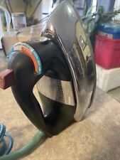 Vintage GE General Electric Steam Iron Model 806 USA MADE Teal Cord TESTED picture