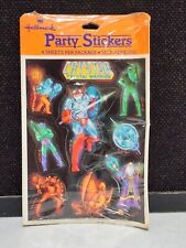 Vintage 1983 HALLMARK Stickers 4 Sheets CRYSTAR Crystal Warrior Sealed picture