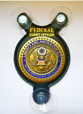 Liberty and Justice for all, Federal Court officer Car Shield  picture
