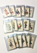 1915 Wills Dancing Girls Cigarette Cards Blank Back Lot Of 17 picture