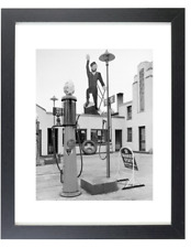 1939 Gas Station Bemidji Minnesota Classic Retro Matted & Framed Picture Photo picture