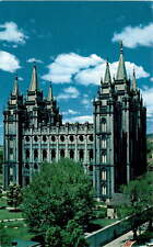 Mormon Temple, Salt Lake City, Utah, June Roark, Hal Rumel, Bon Postcard picture