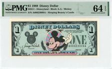 1989 $1 Disney Dollar Mickey PMG 64 EPQ (DIS11) picture