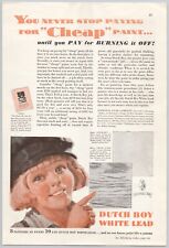 1932 Better Homes & Gardens Vintage Print Ad Dutch Boy Paint White Lead picture