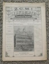 1886 ZCMI ADVOCATE and Commercial Register December 1886  MORMON UTAH picture