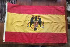 WWII Spanish Fascist Flag Spain Eagle Defiance 100% Bunting Cotton 37 X  23 Inch picture