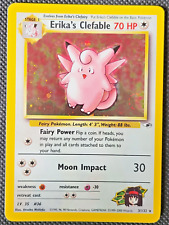 Pokemon WOTC Card - Erika's Clefable - Gym Heroes - Holo Rare - 3/132 - M/NM picture