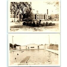 c1950s Boone, IA Order of Eastern Star Swimming Pool Real Photo RPPC LOT of 2 A2 picture