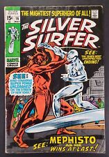 Silver Surfer #16 Classic Mephisto Cover Marvel Comics 1970 picture