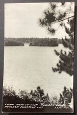 Boulder Junction WI Camp Manito RPPC Vintage Real Photo Postcard Posted 1948 picture