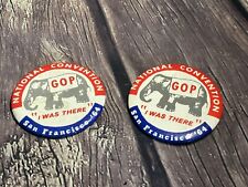 Vintage 1964 GOP National Convention Buttons San Francisco I was There Goldwater picture