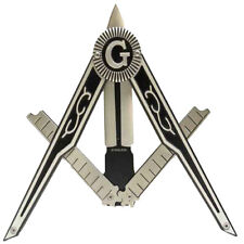 Freemason Master Free Mason Folding Pocket Knife Masonic Seal G Square&Compasses picture