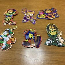 VTG 20 Years Of Garfield Sticker Lot 6 Party On Sports Cutout 90s Prismatic New picture