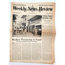 Weekly News Review October 23 1950 Washington D C Newspaper November Vote picture