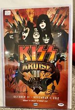 VERY RARE PERFECT KISS BAND SIGNED AUTOGRAPHED 11x17 FULL PSA LETTER picture
