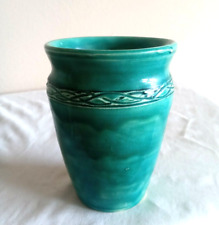 Handmade Ceramic Clay Vase Teal picture