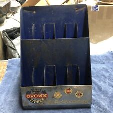 Vintage Crown Zippers metal counter display. picture