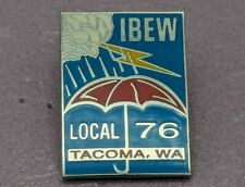 Vintage IBEW LU LOCAL UNION 76 LAPEL PIN International Brotherhood picture