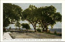 Highway Along The Mississippi Gulf Coast - Postcard picture