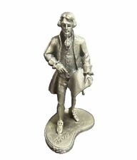 Thomas Jefferson vtg Pewter figurine Hudson copr 1973 PW Baston 3
