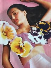 1946 Underwear Van Raalte Print Ad Vintage Panty Girdle Pansy Flower Thigh High picture