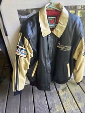 🔥 Vintage Mickey Mouse Leather Jacket, Size XL Black Mickey Legend Disney Park picture
