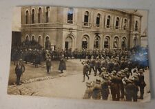 Kaiser Wilhelm WW1 German Army Photo Parade Through Belgian Town 1916 or 1917 picture