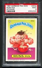 1987 Garbage Pail Kids Stickers #253a RUSS PUS PSA 9 MINT picture
