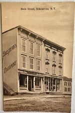 Vtg Antique RPPC Postcard Upstate NY Hometown Schenevus Main St Stores -unposted picture